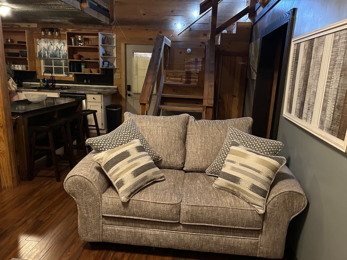 Loft hangout area at Dorinda Sue's Getaway